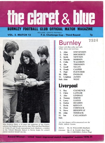 Match programme